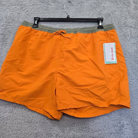 Marmot Juniper Springs Short 5" Orange Pepper Mens Sizes NWT UPF50 Quick Dry - Picture 4 of 10